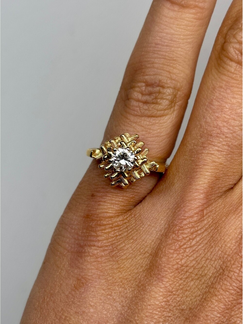 14k Yellow Gold Diamond Ring